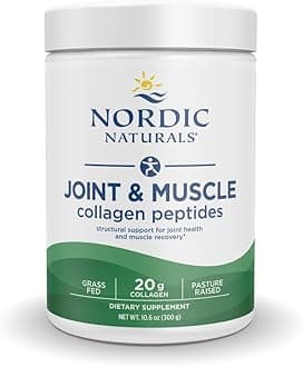 Nordic Naturals Joint & Muscle Collagen Peptides, Unflavored - 10.6 Ounces - Collagen Supplement for Skin Health and Joint Mobility - 15 Servings