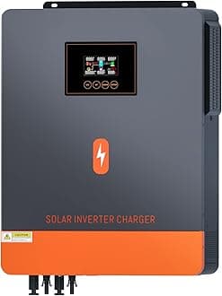 PowMr 10200W Solar Inverter 48V DC to 220V/230V AC Pure Sine Wave Power Inverter Built-in 160A MPPT Controller 10000W Hybrid Inverter for Home RV Off-Grid System, for 48V Lead Acid and Lithium Battery