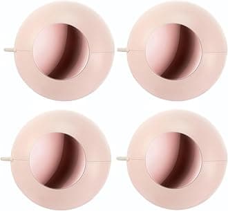 Washable Reusable Gel Lint Roller for Pet Hair, Tecogue Portable Dog Cat Pet Hair Remover for Clothes, Laundries, Sticky Cleaner, Dust Fuzz Fur for Travel Household (Pink-4pcs)