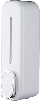 BATH GURU ABS Wall Mounted Soap Shampoo Conditioner Handwash Gel Liquid Soap Sanitizer Dispenser for Bathroom Basin Kitchen Sinks (350 Ml, White)