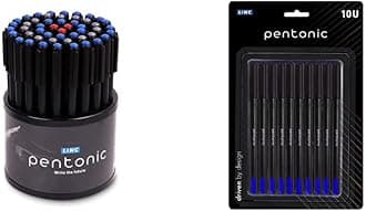 Pentonic Linc LNPTP50AS Ball Point Pen - Pack of 50 (Multicolour) LINC Ball Point Pen (0.7 mm, Blue Ink, Pack of 10) (LNPTPBL10BP)