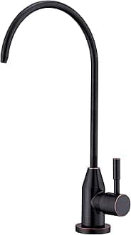 Drinking Water Faucet, Oil Rubbed Bronze RO Faucet Modern for Under Sink Water Filter System Non-Air Gap 360-degree Swivel Spout