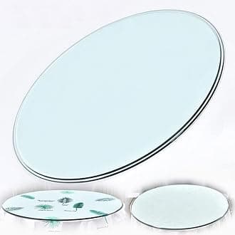 16-40in(40-100cm) Round Tempered Glass Table Top, Round Dining Table Top, Clear Glass Table Cover Protector, 9mm Thick/Smooth/Easy To Clean (Size : 20in/50cm)