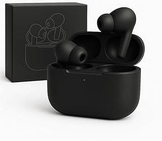Pinal Creation Wireless Earbuds Bluetooth 5.1 TWS Earphones Full Touch Control Headphones Built-in Microphone Immersive Sound Quality Ensure Fast Stable&Connection Smart LED Headset Sports Bud (Black)