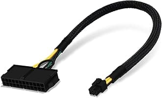 COMeap 24 Pin to 6 Pin ATX PSU Power Adapter Cable for Dell Motherboard with 6 Pin Port 13.3-inch(34cm)