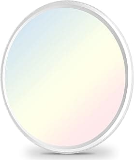 LED Ceiling Light, 2800LM Super Bright 9 Inch Led Flush Mount Ceiling Light 3000K/4500K/6000K 3CCT Dimmable for Kitchen,Bedroom,Living Room (1 Pack, White)…