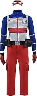 Superhero Danger Costume Henry Cosplay Jacket Vest Pants Battle Suits with Mask Accessory Full Set