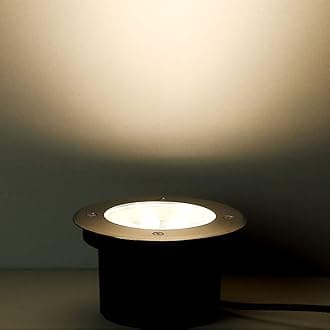 VZCOMM Outdoor Ground Light LED Buried Lights IP66 Waterproof Recessed Underground Light AC85-265V for Garden, Yard, Walkway, Pathway, Patio, Lawn Decoration Landscape Lights(Warm White,36W)