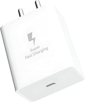 Samsung 25W GaN C-Type Super Fast Adapter Compatible with Samsung Galaxy S/A/M/F Series | Fast USB C Charge Adapter for S23/S22/S21/21 fe/S20/M14 5G/M34/M54/M53 5g/M33/M13/A34, 25W gan Adaptor, White