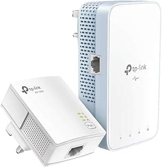 Powerline WiFi Extender (TL-WPA7517KIT) - AV1000 Powerline Ethernet Adapter with Dual Band WiFi, OneMesh, Gigabit Port, Ethernet Over Power, Plug & Play