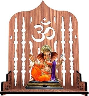 SSI Fully Handmade Beautiful Small Wooden Home and Office Temple/Pooja Mandir