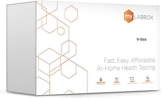 myLAB Box V-Box STD Test Kit At Home for Women 5 Panel Vaginal Health Test - At Home Test for BV (Bacterial Vaginosis), Yeast Infection, Trichomoniasis, Gonorrhea, Chlamydia Test - CLIA Certified Labs