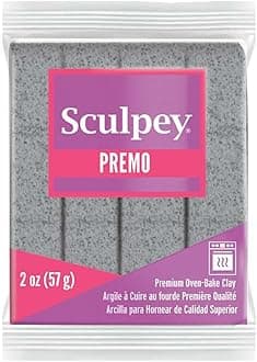 Sculpey PE02 5065 Premo Polymer Clay 2 Ounces-Gray Granite