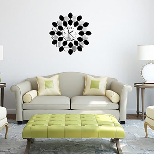 YanCui@ DIY Wall Clock Sticker 3D Mirror Wall Stickers