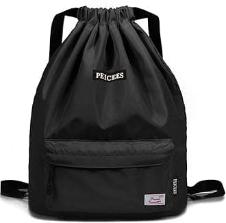 Peicees Waterproof Drawstring Sport Bag Lightweight Sackpack Backpack for Men and Women