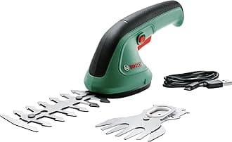 Bosch Garden Shears EasyShear (Integrated 3.6V, Battery Runtime: 40 Min, Blade Length: 12cm (Shrub) / 8cm (Grass), in Carton Packaging) Green 20 X 20 X 20 Centimetres