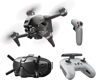 DJIFPV Combo (Goggles V2) + Motion Controller, First-Person View Drone with 4K Camera, Immersive Flight Experience with Motion Controller, 150° FOV, HD Transmission, Emergency Brake and Hover