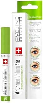 Eveline Cosmetics 3 in 1 Advance Volumizer Eyelash Growth Serum, Activator Concentrated Serum for Eyelash for Regenerate, Rebuild & Protect Eyelash, 10 ML (Pack of 1)