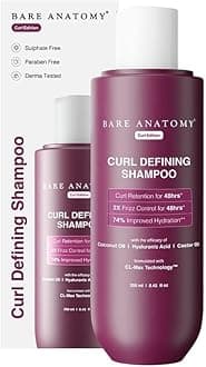 Curl Defining Shampoo | Curl Retention & 2X Frizz Protection For 48 Hours | Powered By Coconut Oil, Hyaluronic Acid & Castor Oil | Sulphate & Paraben Free | Women & Men | 250 ml