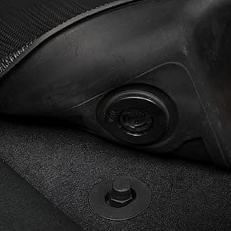 Custom Fit All Weather Car Floor Mats for Toyota RAV4 2019-2024 & RAV4 Hybrid - Durable TPE Car Mats, 6Pcs Set with 1st & 2nd Row, Cargo Mat, and Backrest Mats - Black RAV4 Accessories