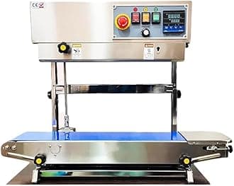 Sonic Industries TOP Model Vertical Band Sealer FR900 - Stainless Steel Body, High-Speed, Continuous Sealing Machine