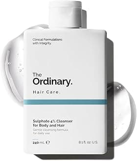 Sulphate 4% Cleanser for Body and Hair, Gentle Fragrance-Free Shampoo and Body Wash, 8.1 Fl Oz