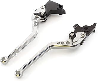 CNC Clutch Brake Levers Fit for RE Classic 350 350cc Meteor 2021-2022, Super Meteor 650 2023, Hunter 350 HNTR 2022-2024 Silver Long