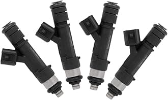 SCITOO 4Pcs 4 Holes Fuel Injector Fit for ford for Escape for 2013 2014 2015 2016 2017 2018, for ford for Transit Connect for 2014 2015 2016 2017 2018 2019, 0280158162 FJ999 9E5Z9F593A L50713250