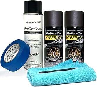 HyperDip Wheel Paint Kit - Shadow Black Satin Coat Spray