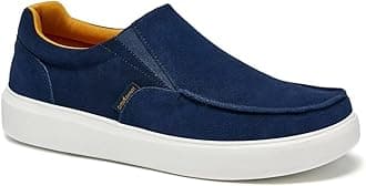 Men's Orthopedic Walking Shoes Loafers Slip On: Comfortable Casual Plantar Fasciitis Shoes Black, Outdoor Arch Support Relaxed Fit Shoes for Neuropathy Recovery Size 10