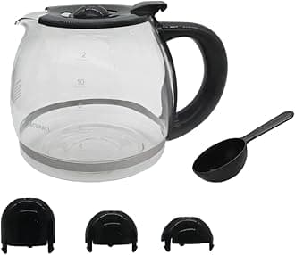 12 Cup Replacement Glass Carafe compatible with Cuisinart Mr.Coffee Black Decker