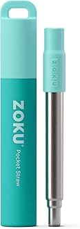 Zoku ZK 307203 Groen Pocket Straw Herbruikbaar Rietje