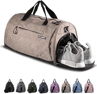 Fitgriff® Sports Gym Bag for Men and Women - with Shoe Compartment & Wet Pocket - Fitness Bag