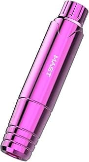 Mast P10 Rotary Tattoo Pen Machine Microblading Pen Style Tattoo Machine for Eyebrows, Lips, Eyeliner Tattoo Pink