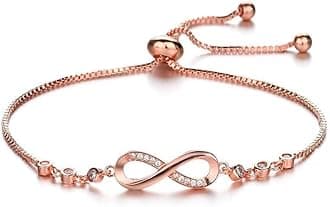 Shining Diva Fashion Latest Stylish Crystal Charm Bracelet for Women and Girls