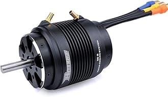 Surpass Hobby 4074 1550 KV Brushless Motor 4Pole Shaft 5mm RC Boat Motor with Water Cooling Jacket for RC Boat (1550kv)