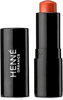 – Henné Organics Luxe Lip Tint - Moisturizing, Sheer Natural Color - Coral (Orange)