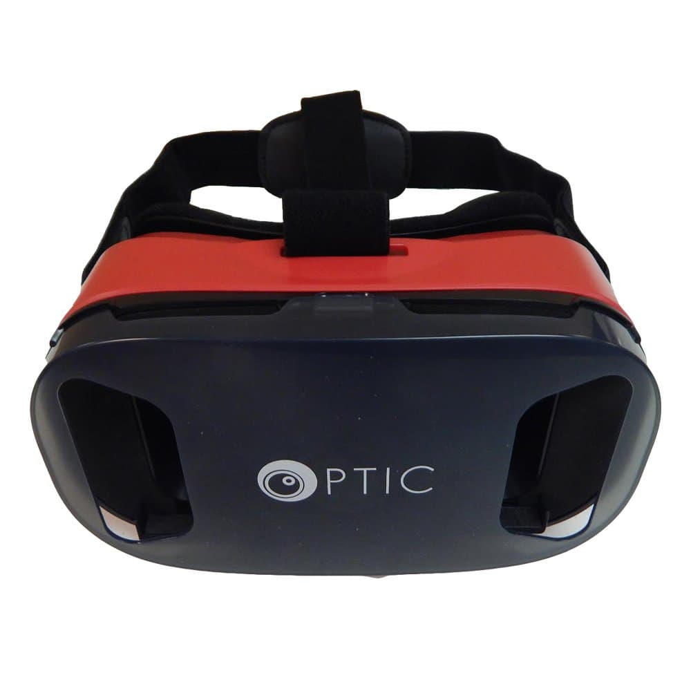OPTIC 3D Glass VR Headset Goggles, Red