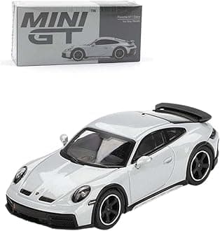 Breatoi Mini GT Die Cast Collectrors Model Cars : (Por'Sche 911 Daker Ice Gray Metallic)