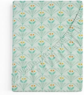 BSB HOME Premium Cotton 220tc Fitted Bedsheets with 2 Pillow Covers | King Size Bed with All Around Elastic 220 TC Supersoft Printed Pattren Breathable |Size-78 x72+10 inches | Light Green