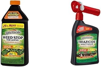 Weed Stop Plus Crabgrass Killer & Triazicide Insect Killer for Lawns Concentrates, 32 fl Oz