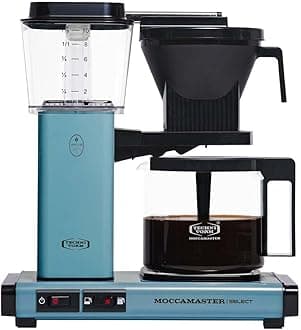Moccamaster KBG Select, Coffee Filter Machine, Coffee Maker, Pastel Blue, UK Plug, 1.25L