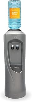 – Hydrate Direct Core Bottled Water Cooler Dispenser | Floor-Standing Water Machine, Easy to Sanitise & Maintain. Perfect for Home and Office, Dispenses Ambient & Chilled Water – Grey/Black