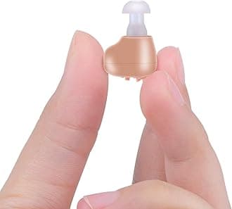 Hearing Amplifier Aid for Seniors and Adults, Inner-Ear Hearing aid Rechargeable with Noise Cancelling, Personal Hearing Enhancement Sound Devices, Suitable for Either Ear, Single Ear