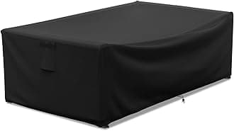 STARTWO Outdoor Dining Table Cover,60 Inch Small Rectangle Outside Patio Furniture Cover Waterproof-Black