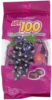 Cocoaland Lot 100 Gummy 150g (Blackcurrant, 1 Pack)