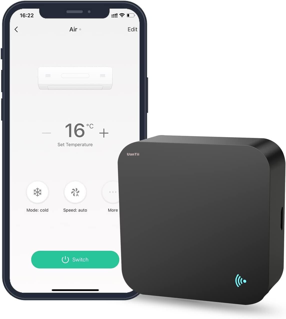 Tuya Smart WiFi IR RF Universal Remote Controller for IR RF 433/315 Appliances Tuya/Smart Life App Control Works with Amazon Alexa/Google Home/Siri Voice Control