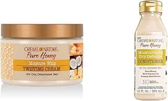 Pure Honey Collection - Moisturizing Shampoo, Conditioner and Curl Cream for Curly Dry Dehydrated Hair