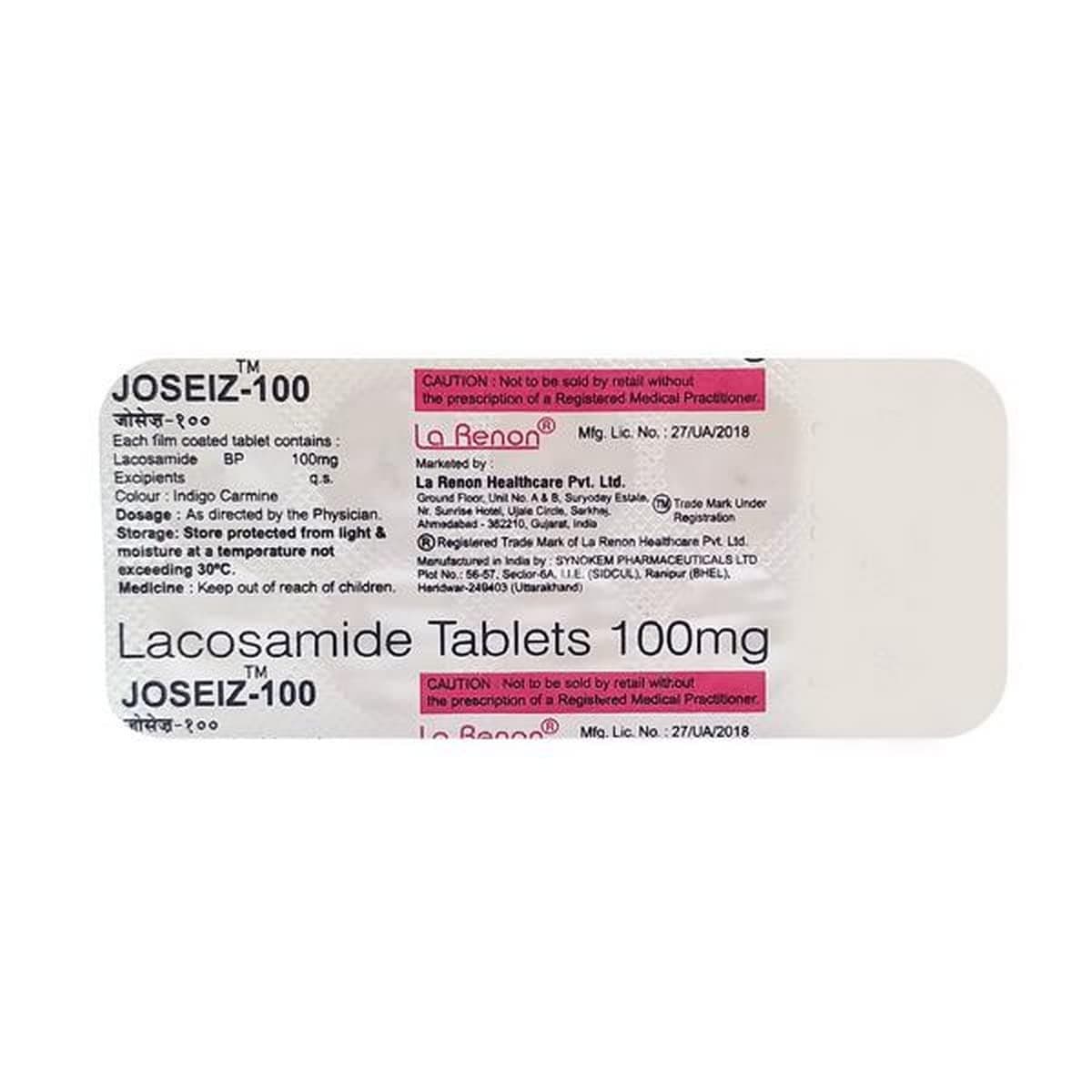 Joseiz-100mg Tablet 10's