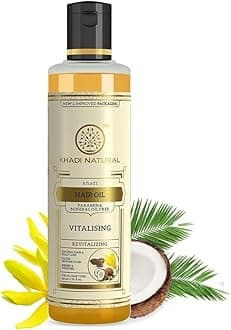 Khadi Natural Vitalising Herbal Hair Oil, Paraben/Mineral Oil Free, 210ml